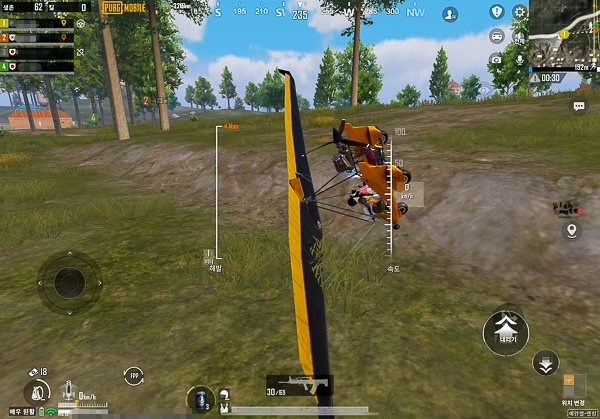 크래프톤 주가, 지금 사도 될까? 에스파와 포르쉐를 보고 24만 원에 매수한 이유 3 배틀그라운드 모바일 글라이더 비행 및 추락 장면